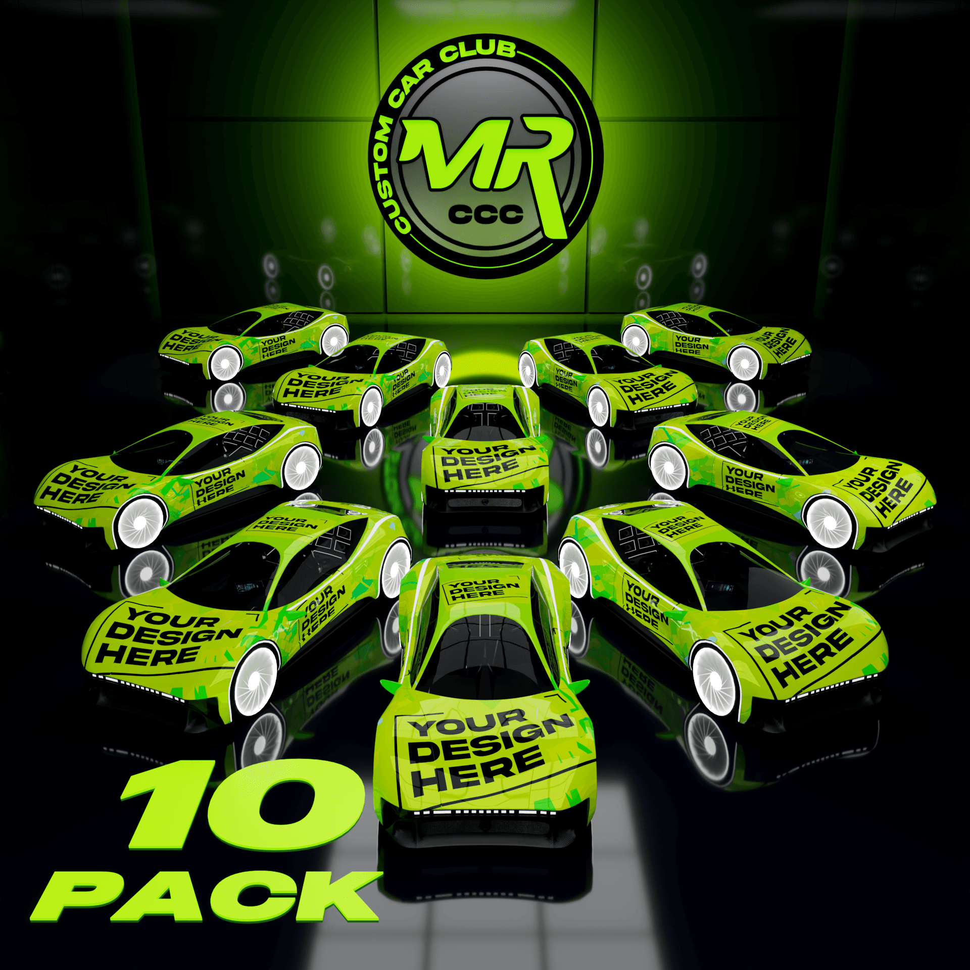 Custom Alpha Cars – 10 Pack