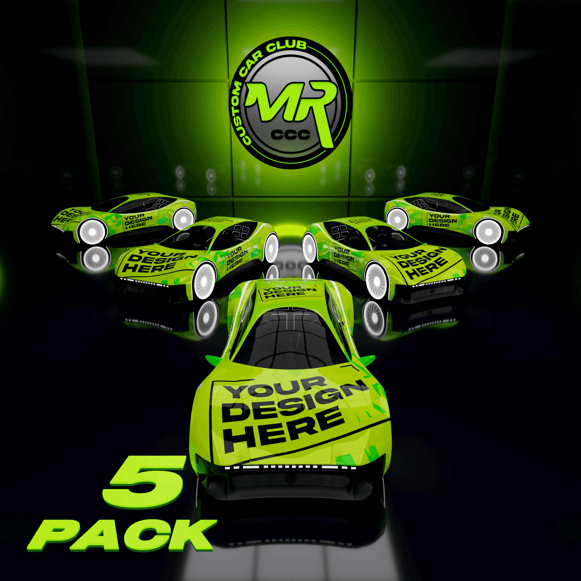 Custom Alpha Cars – 5 Pack